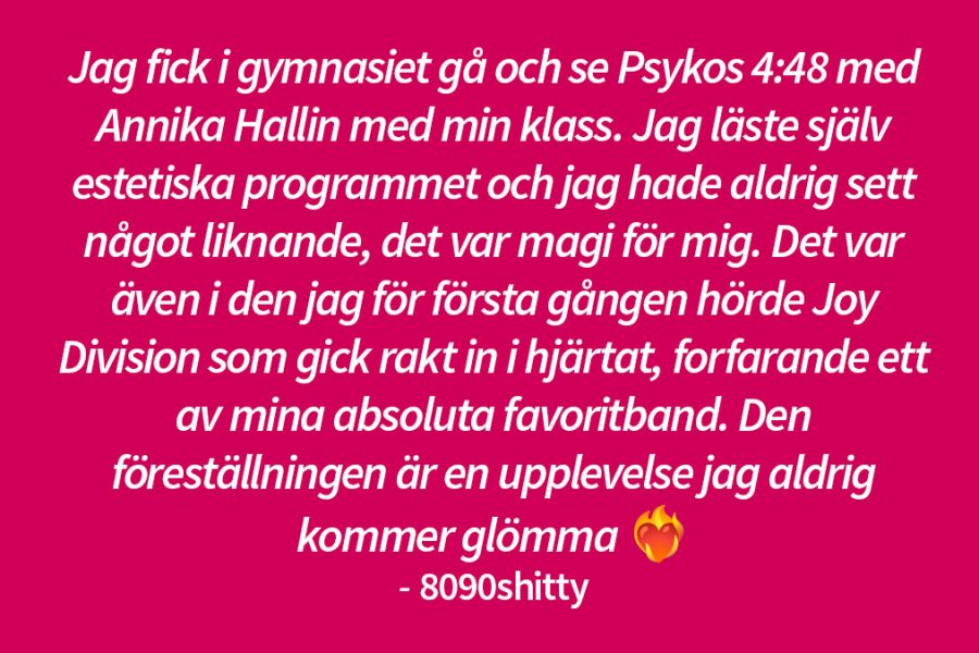 Rosa bakgrund och vit text