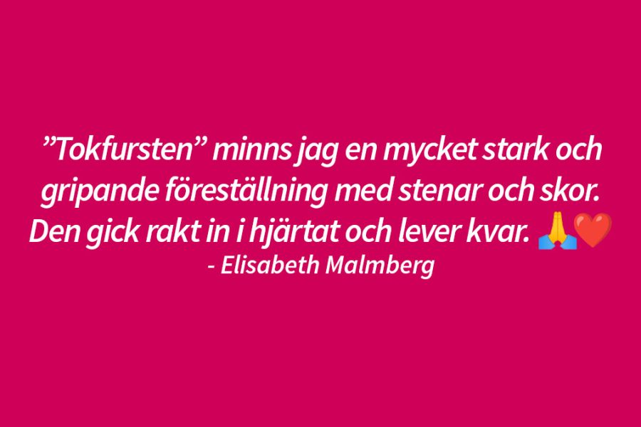 Rosa bakgrund och vit text